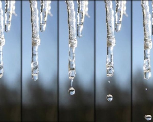 Капель весной