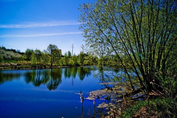 Озеро весной