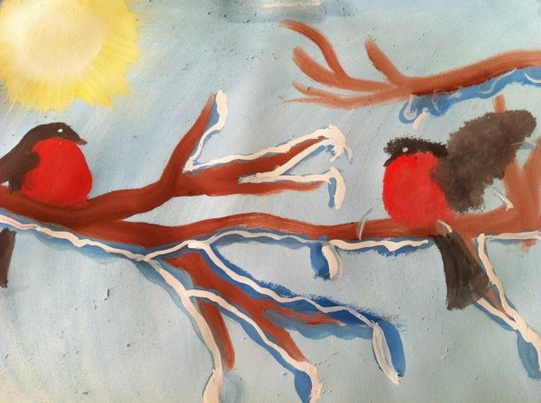 Рисунок на тему Весенняя капель