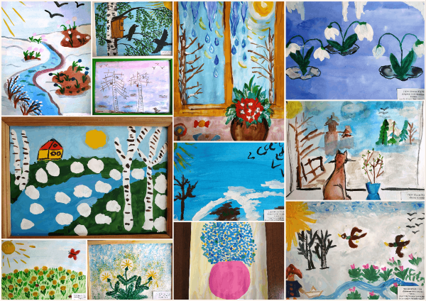 Рисование весенние капельки