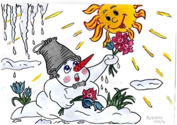 Конкурс детских рисунков Весенняя капель