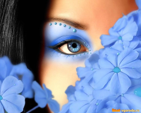 Цветочный макияж