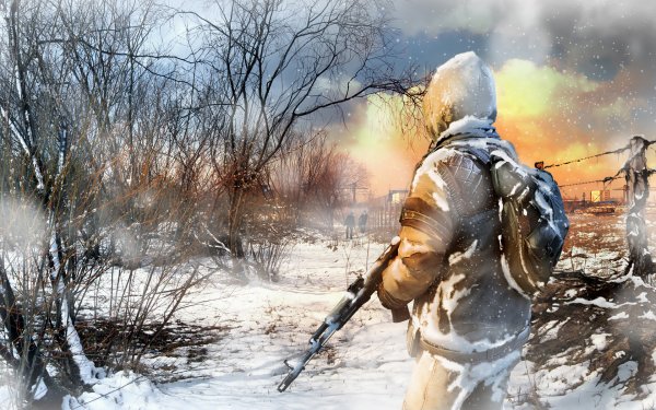 Солдат в поле