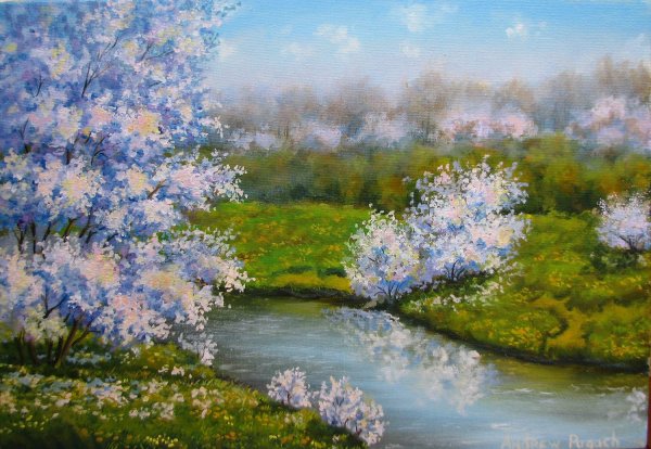 Весенний пейзаж живопись