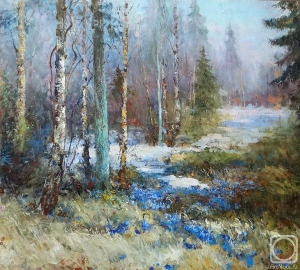 Художник Евгений Муковнин подснежники