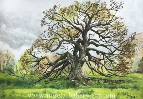 Композиция с дубом