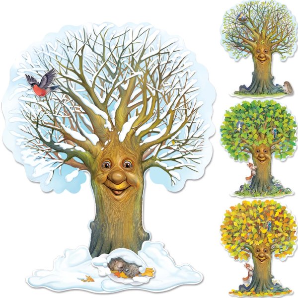 Дерево по сезонам