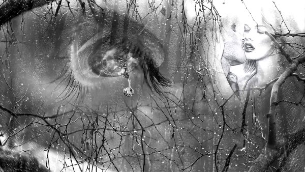 Девушка с зонтом