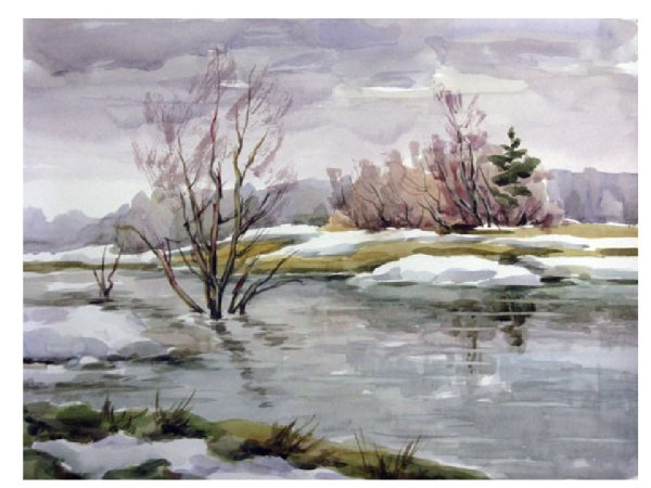 Картина Тютчева весенние воды