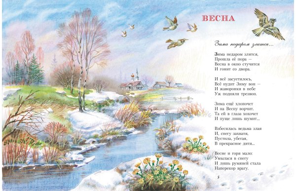 Ф.Тютчева «весенние воды»