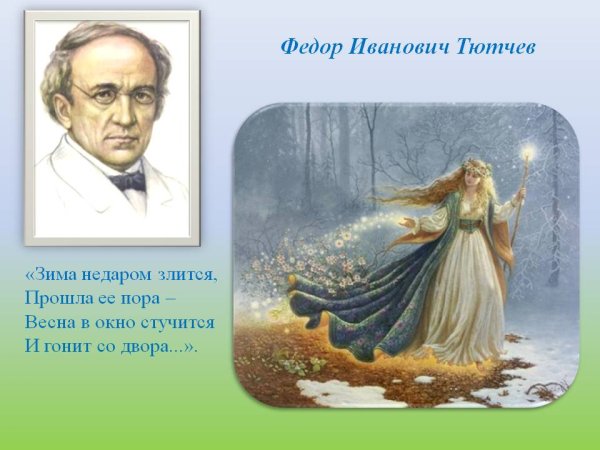 Ф.Тютчева «весенние воды»