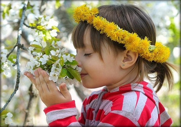 Дети весной