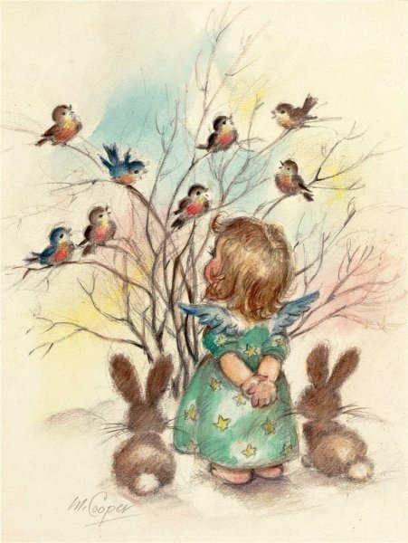 Открытка с добрым Винтажные