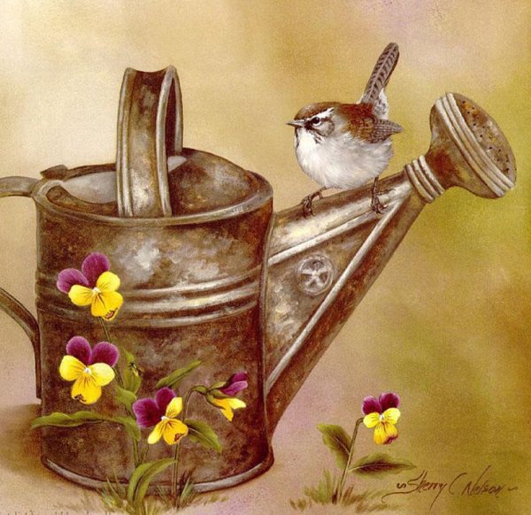 Лейка в живописи