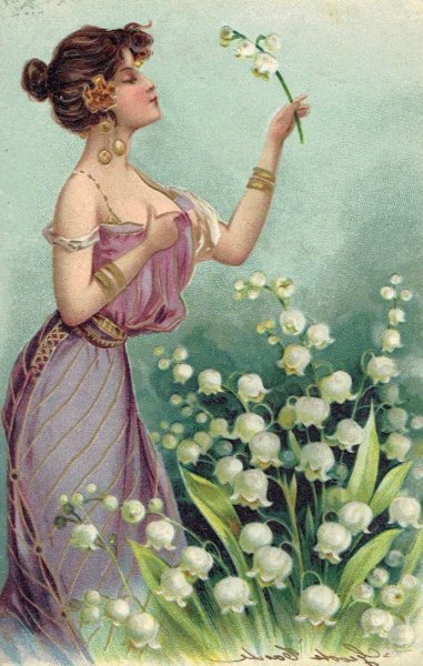 Дама с ландышами