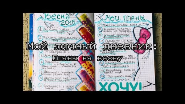Планы для личного дневника