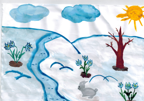 Детские рисунки реки