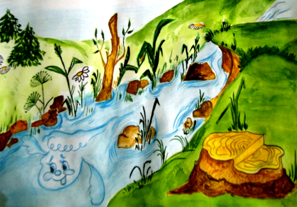 Детские весенние рисунки