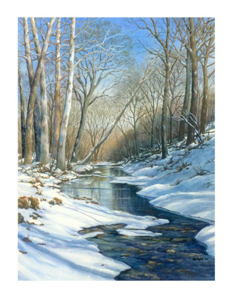 Картина ледоход дошкольникам