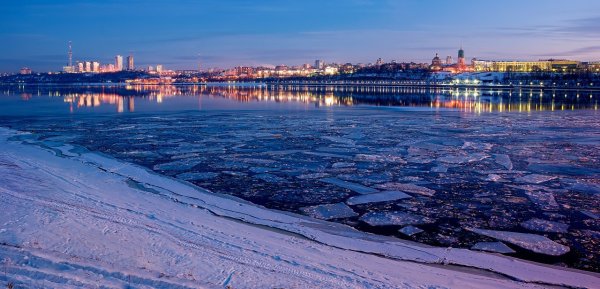 Кама Пермь зима