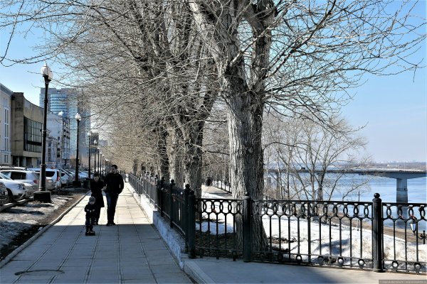 Набережная Пермь зима