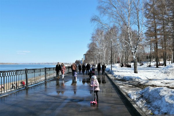 Набережная Пермь зима