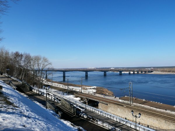 Горьковский парк Пермь весной