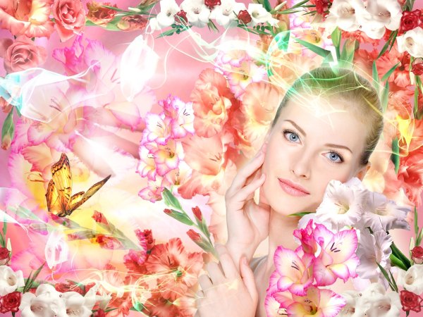 Девушка с сиренью