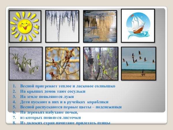 Признаки весны