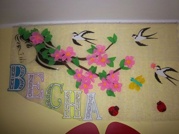 Украшение группы в детском саду к весне