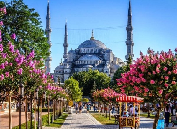 Голубая мечеть Стамбул весной