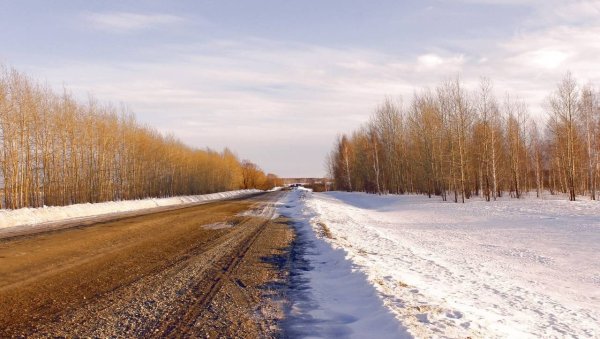 Трасса весной