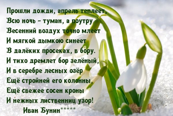 С добрым утром Весна пришла