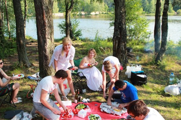Семья в парке