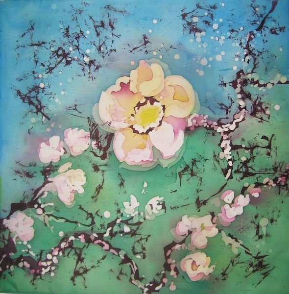 Весенний горячий батик