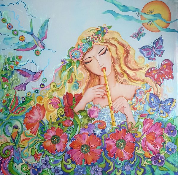 Девушка Весна картинки нарисованные