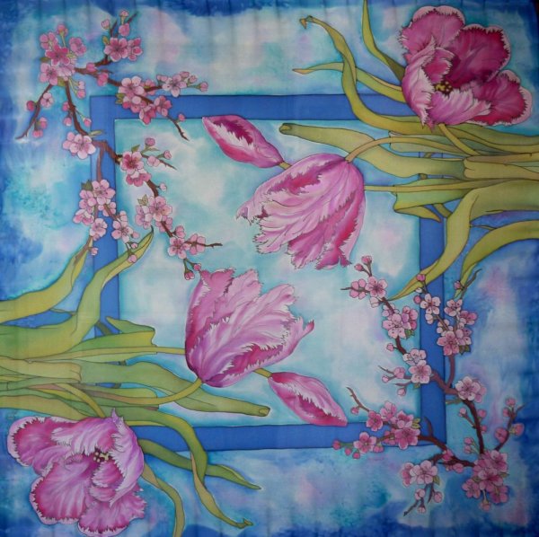 Весенний батик