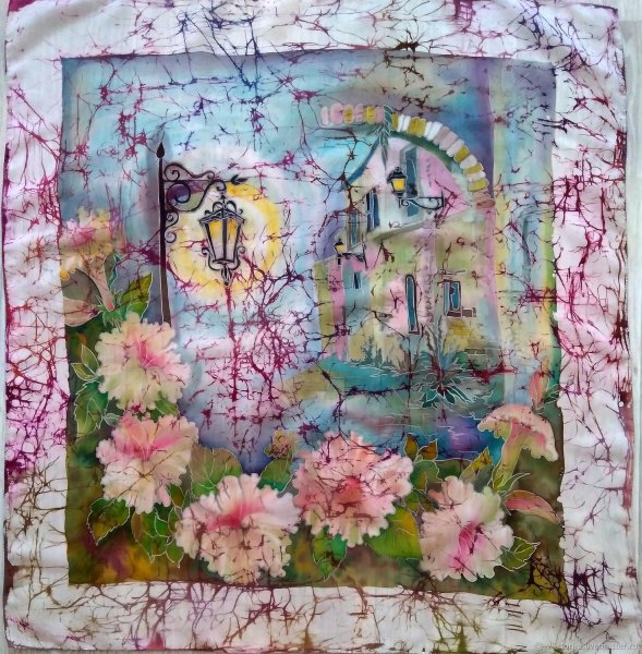 Горячий батик платок