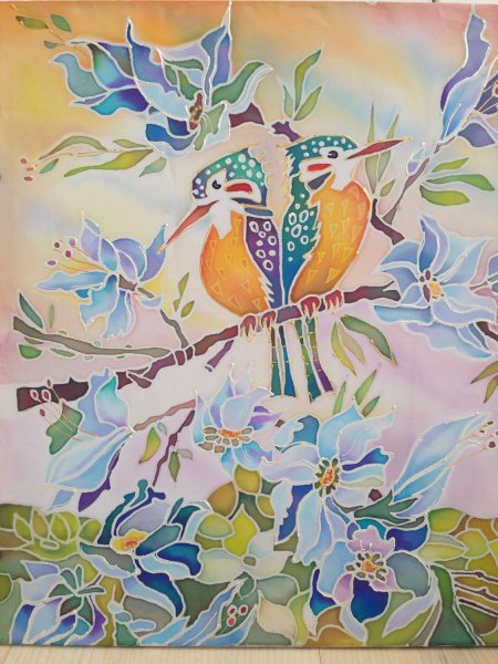 Райский сад батик