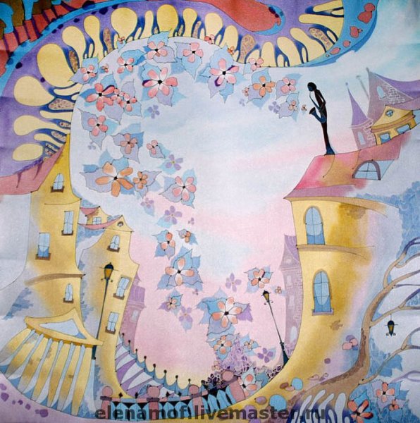 Батик в смешанной технике