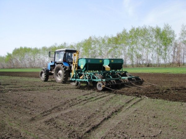 Работа в поле весной