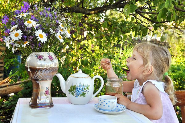 Летнее чаепитие в саду