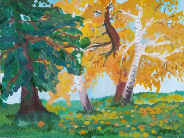 Рисунок красота осени