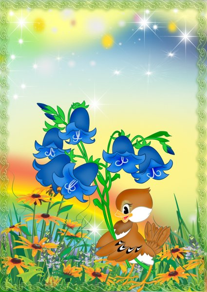 Плакат Весна для детского сада