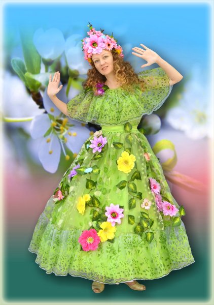 Костюм весны взрослый