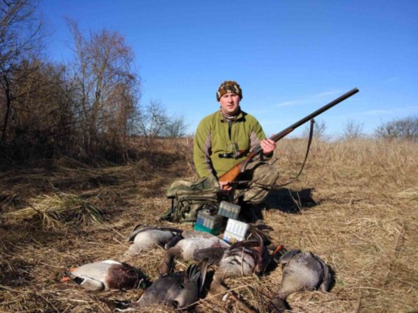 Блиндаж для охоты на гуся