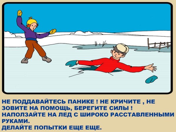 Безопасность на льду весной для детей