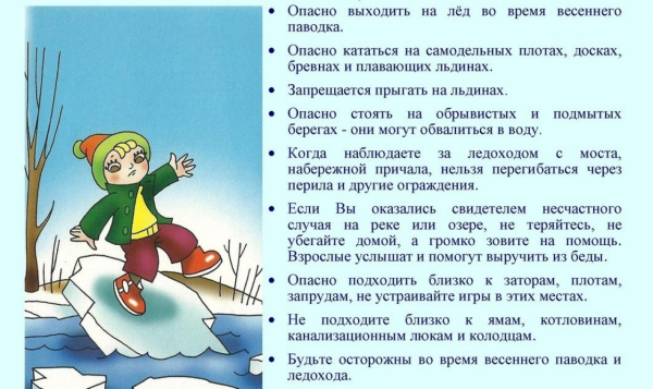 Поведение вблизи водоемов в весенний период