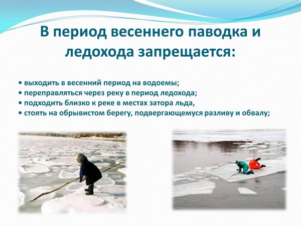 Безопасность на льду весной