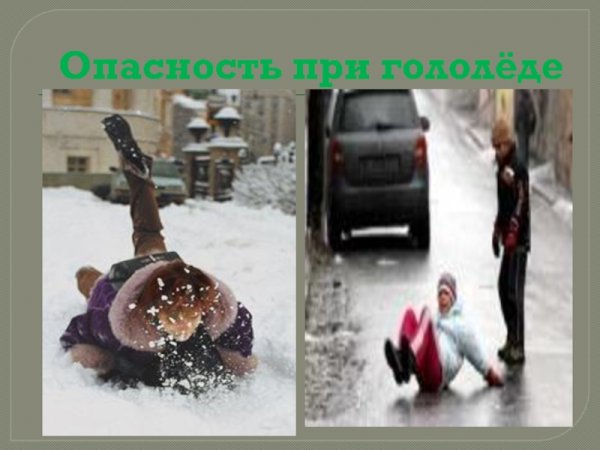 Внимание гололед